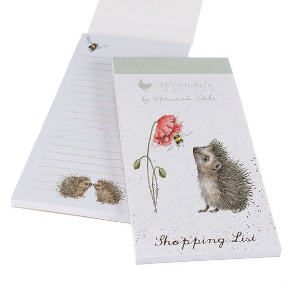 Wrendale Designs Hedgehog Shopping Pad - Busy as a Bee