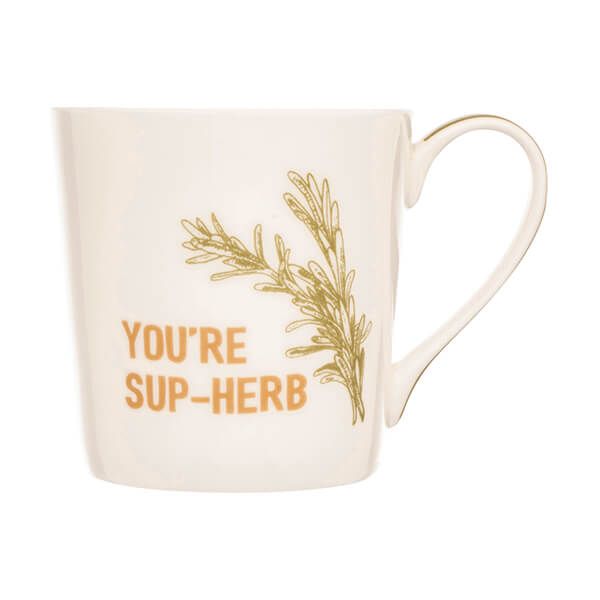 Siip Sup-Herb Green Cone Mug
