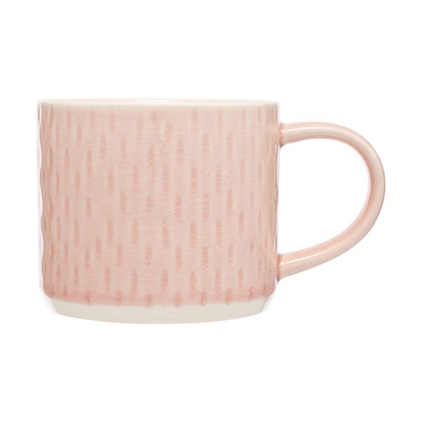 Siip Embossed Pink Teardrop Mug 