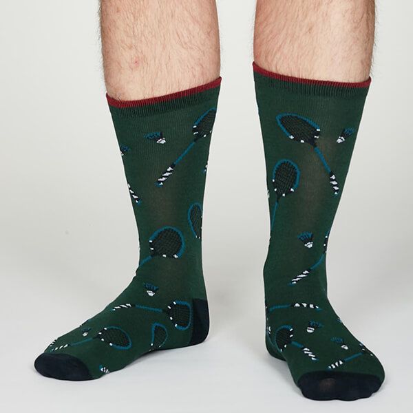 Thought Forest Green Perry Socks
