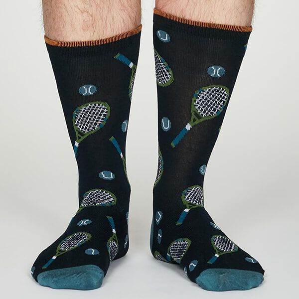 Thought Navy Blue Perry Socks