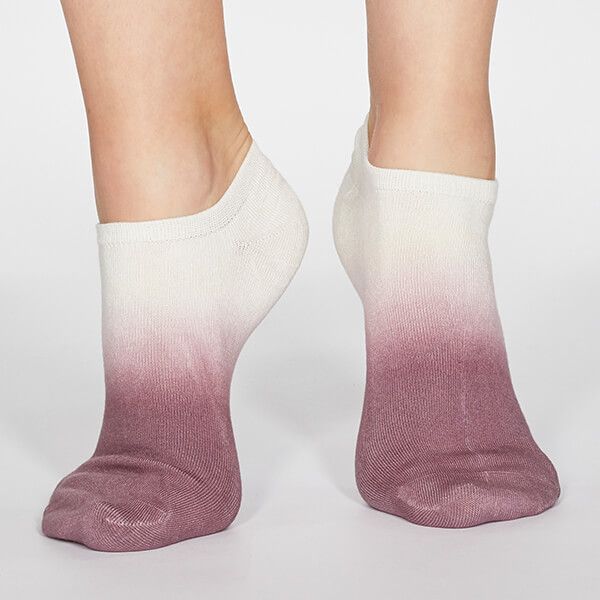 Thought Mauve Pink Mercy Dip Dye Socks