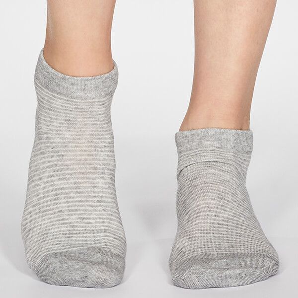 Thought Grey Marle Peggy Stripe Socks