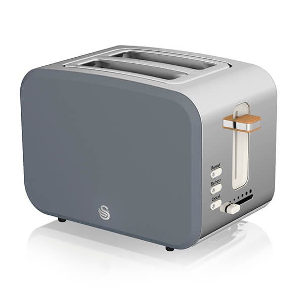 Swan Nordic Slate Grey 2 Slice Toaster