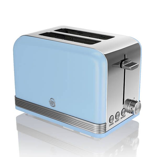 Swan Retro Blue 2 Slice Toaster