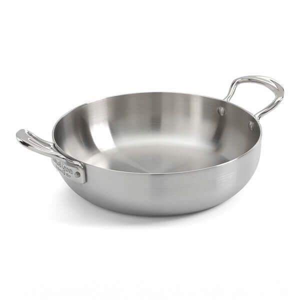 Samuel Groves Classic Stainless Steel Triply 24cm Double Handled Chefs Pan