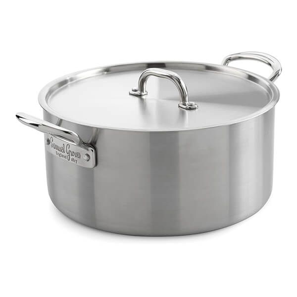 Samuel Groves Classic Stainless Steel Triply 25cm Casserole Pan with Lid