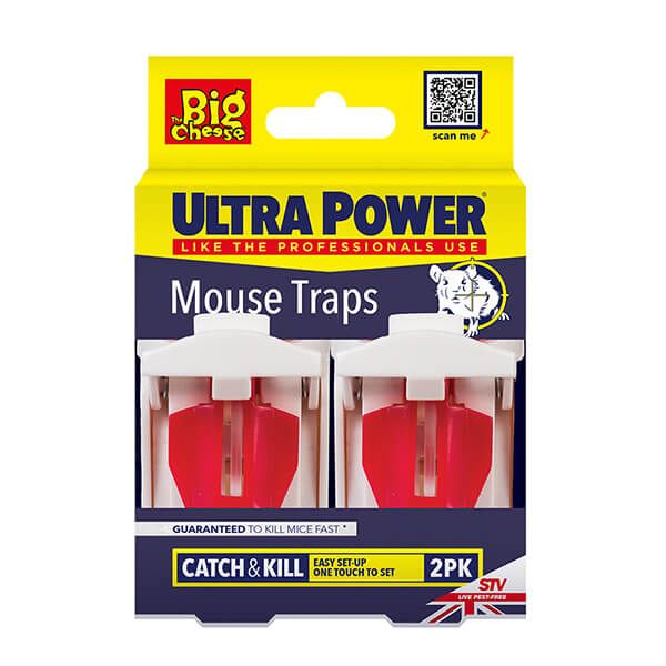 The Big Cheese Ultra Power Mouse Traps Pack Of 2