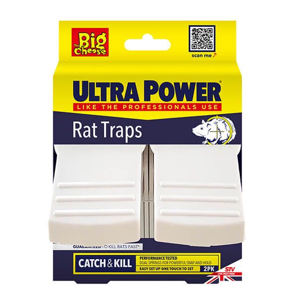 The Big Cheese Ultra Power Rat Traps Pack Of 2