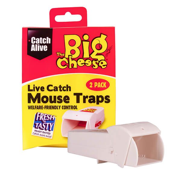 The Big Cheese Live Catch Mouse Traps Pack Of 2