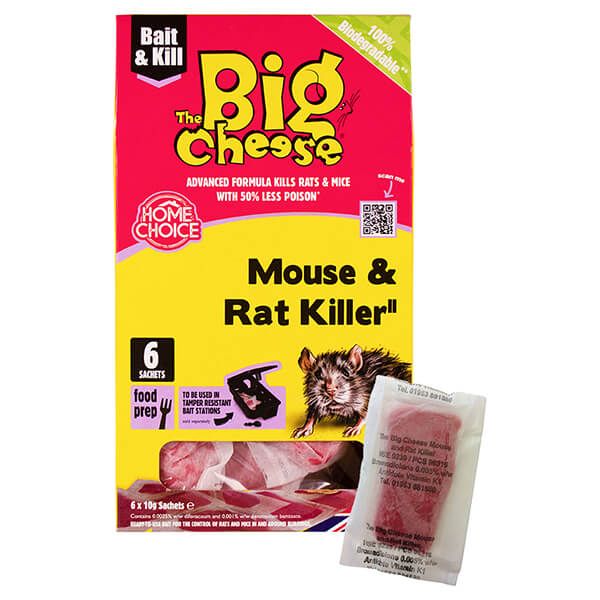 The Big Cheese Mouse & Rat Killer Pack Of 6 Pasta Sachets