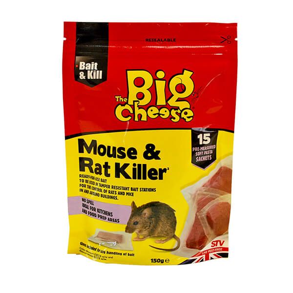 The Big Cheese Mouse & Rat Killer Pack Of 15 Pasta Sachets