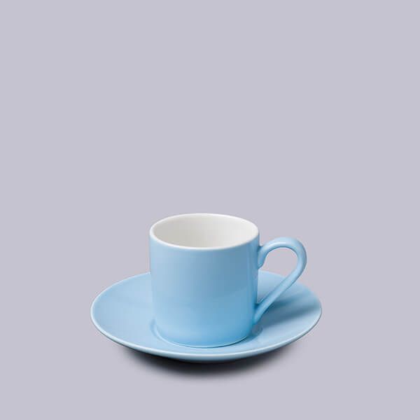 W.M.Bartleet & Sons Espresso Cup and Saucer Blue