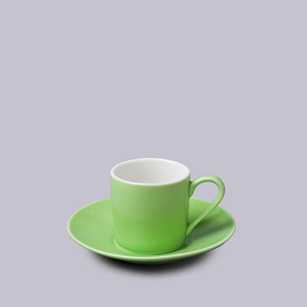 W.M.Bartleet & Sons Espresso Cup and Saucer Green