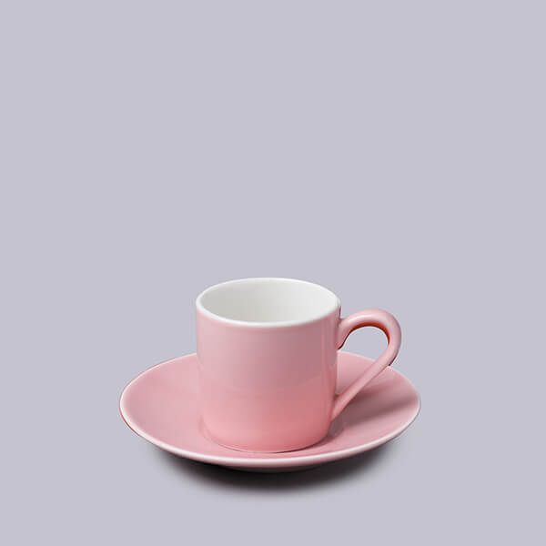 W.M.Bartleet & Sons Espresso Cup and Saucer Pink