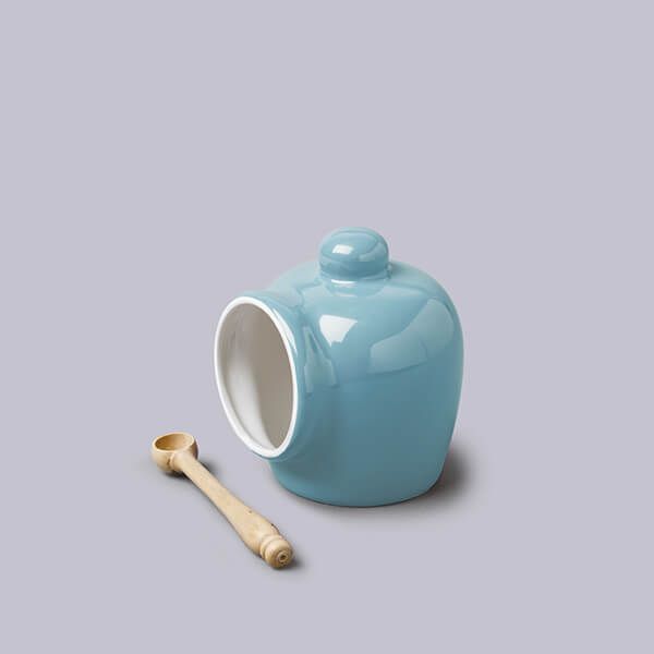 W.M.Bartleet & Sons Traditional Salt Pig with Spoon Blue