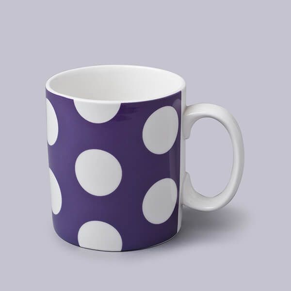 W.M.Bartleet & Sons 1 Pint Mug Spotty Purple