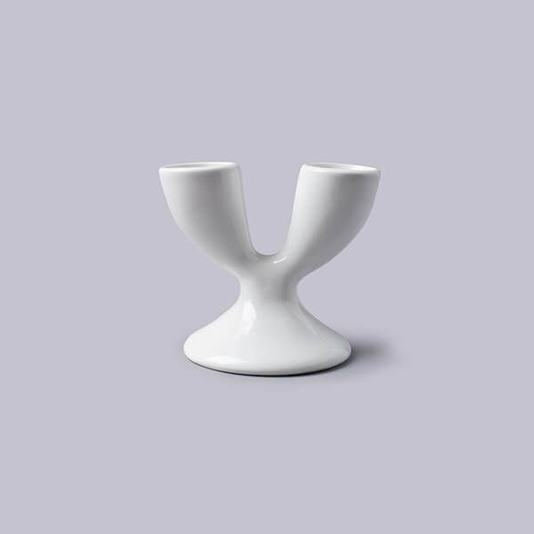 W.M.Bartleet & Sons Double Egg Cup White