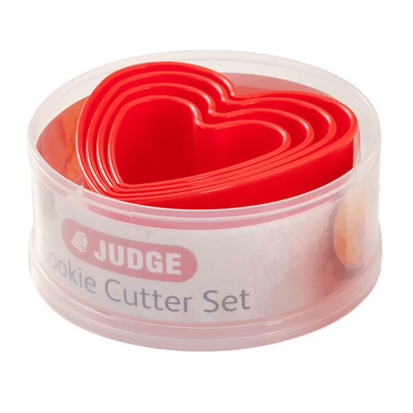 Judge Coloured Hearts Cutters (Set Of Five)