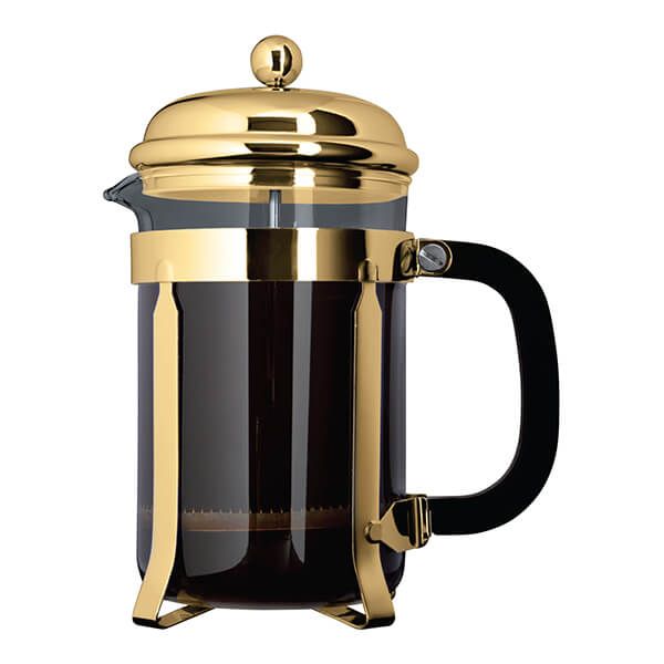 Grunwerg 6 Cup Cafe Ole Cafetiere Classic Gold Finish