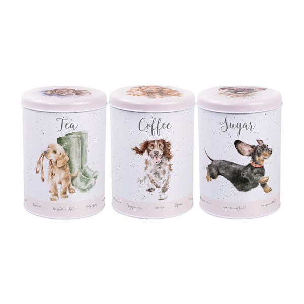 Wrendale Designs A Dog's Life Tea Coffee Sugar Canisters