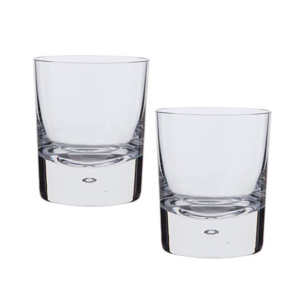 Dartington Exmoor Lead Crystal Set Of 2 Double Old Fashioned Tumblers