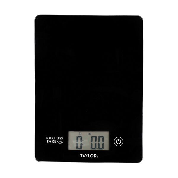 Taylor Pro Touchless TARE Black Digital Dual Kitchen Scales 5Kg (11lbs / 5 litres)