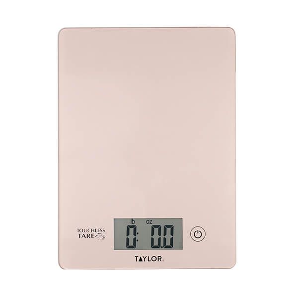 Taylor Pro Touchless TARE Rose Gold Digital Dual Kitchen Scales 5Kg (11lbs / 5 litres)