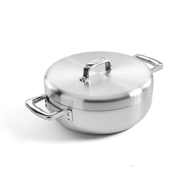 Samuel Groves Urban 26cm Stainless Steel Triply Chefs Pan with Domed Lid