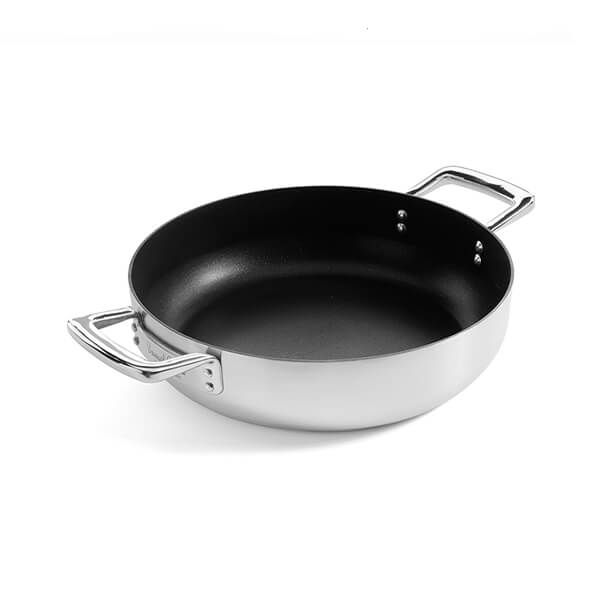 Samuel Groves Urban 24cm Stainless Steel Non-Stick Triply Chefs Pan with Domed Lid