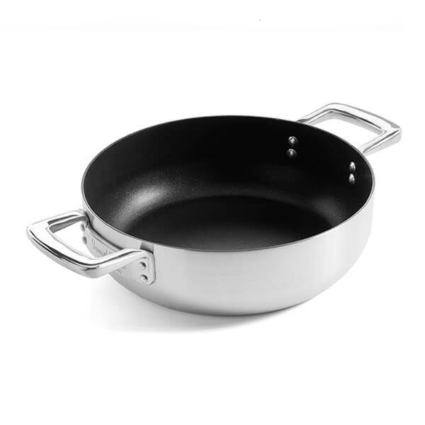 Samuel Groves Urban 28cm Stainless Steel Non-Stick Triply Chefs Pan with Domed Lid