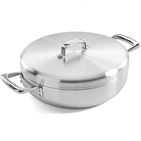 Samuel Groves Urban 30cm Stainless Steel Triply Chefs Pan with Domed Lid
