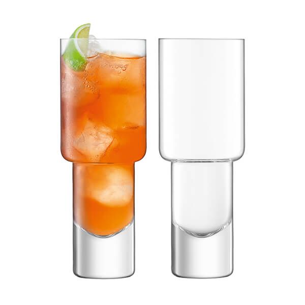 LSA Vodka Mixer Glass 400ml Set Of 2