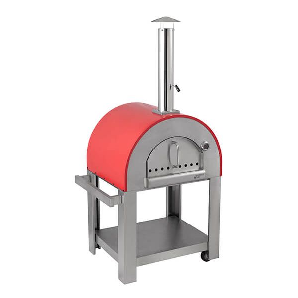 The Alfresco Chef Verona Wood Fired Outdoor Pizza Oven Red