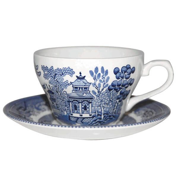 Churchill China Blue Willow Georgian Tea Cup 200ml