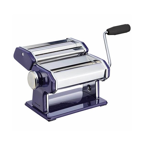 World of Flavours Italian Deluxe Double Cutter Pasta Machine Blue