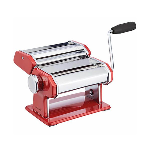 World of Flavours Italian Deluxe Double Cutter Pasta Machine Red
