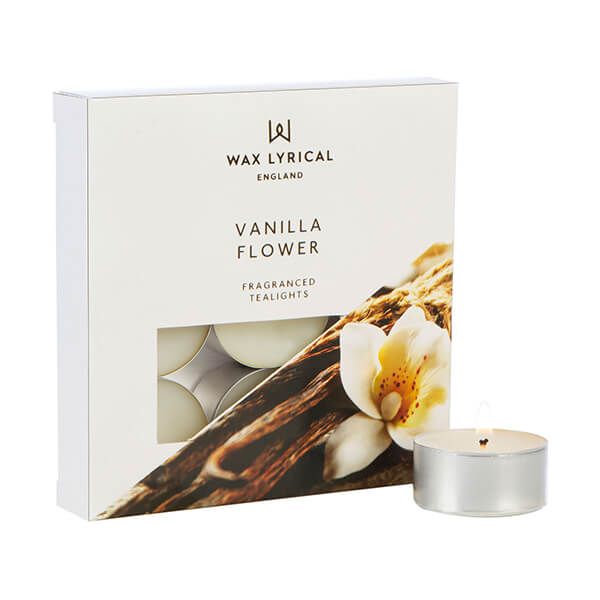 Wax Lyrical Vanilla Flower Pack of 9 Tealights