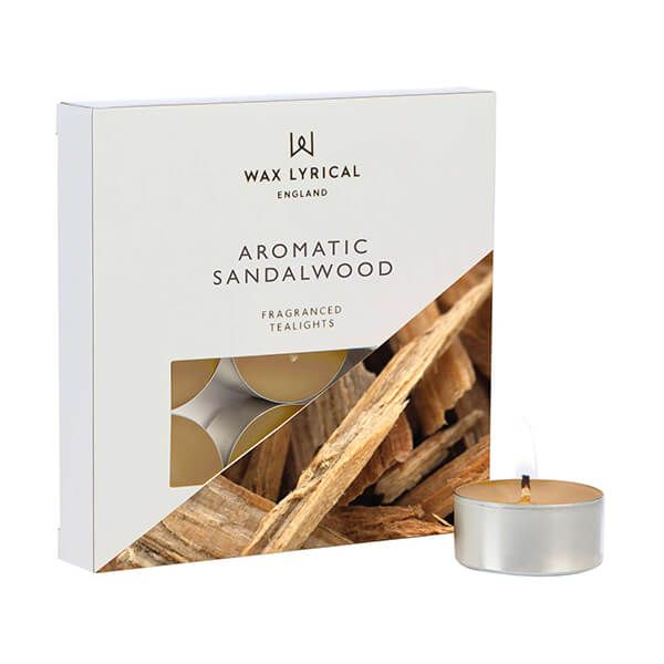 Wax Lyrical Aromatic Sandalwood Pack of 9 Tealights