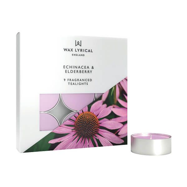 Wax Lyrical Echinacea & Elderberry Pack of 9 Tealights