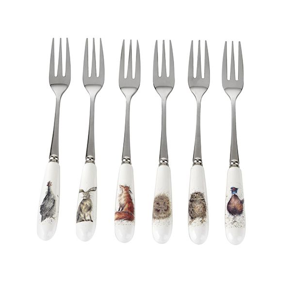 Wrendale Designs Set Of 6 Pastry Forks