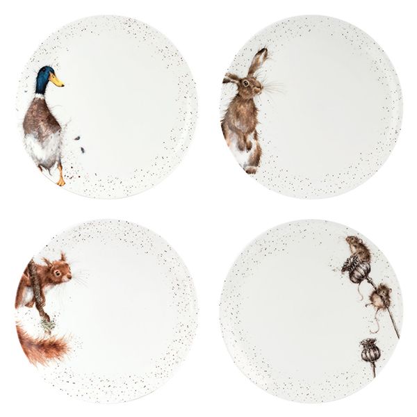 Wrendale Designs Assorted Set of 10.5 Inch Coupe Plates