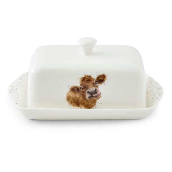 Wrendale Designs Covered Butter Dish Cow