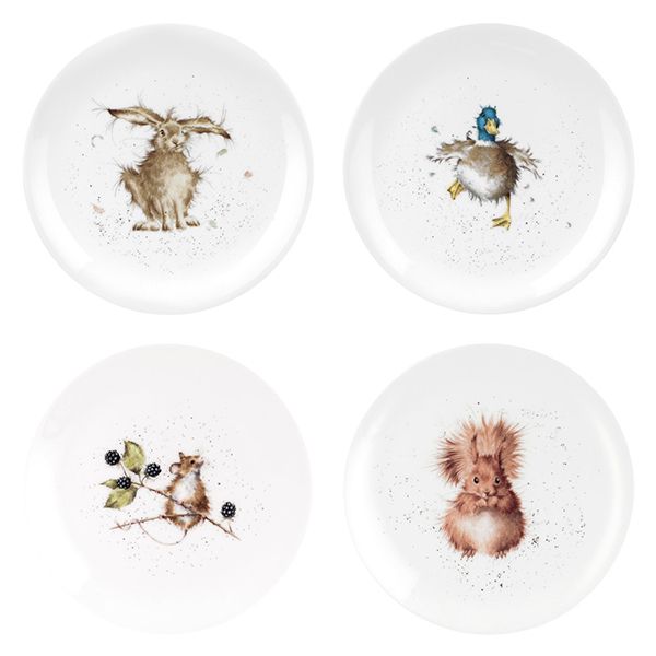 Wrendale Designs Assorted Set of 8 Inch Coupe Plates