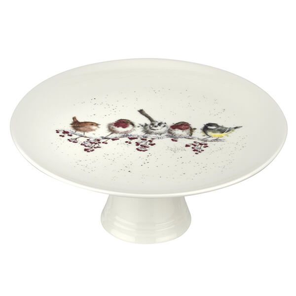 Wrendale Designs Christmas Footed Cake Plate One Snowy Day