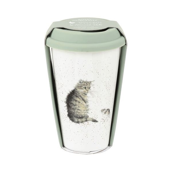Wrendale Designs Travel Mug Cat & Mouse