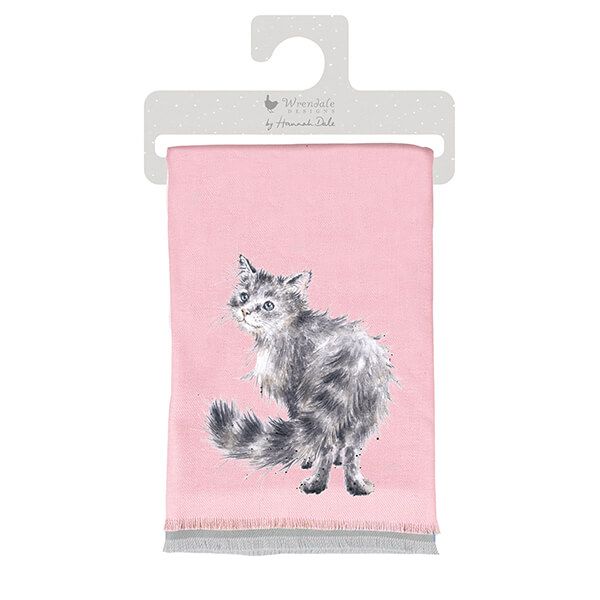 Wrendale Designs Cat Glamour Puss Winter Scarf
