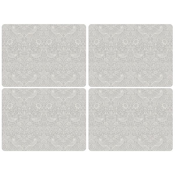 Morris & Co Pure Strawberry Thief Large Placemats Set of 4