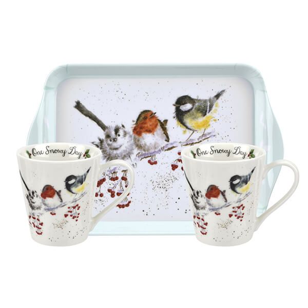 Wrendale Designs Christmas Snowy Day Mug and Tray Set