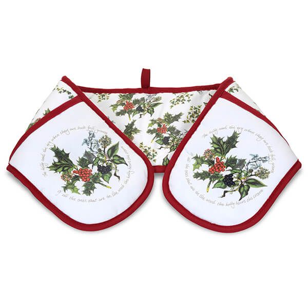 Portmeirion The Holly & The Ivy Double Oven Glove